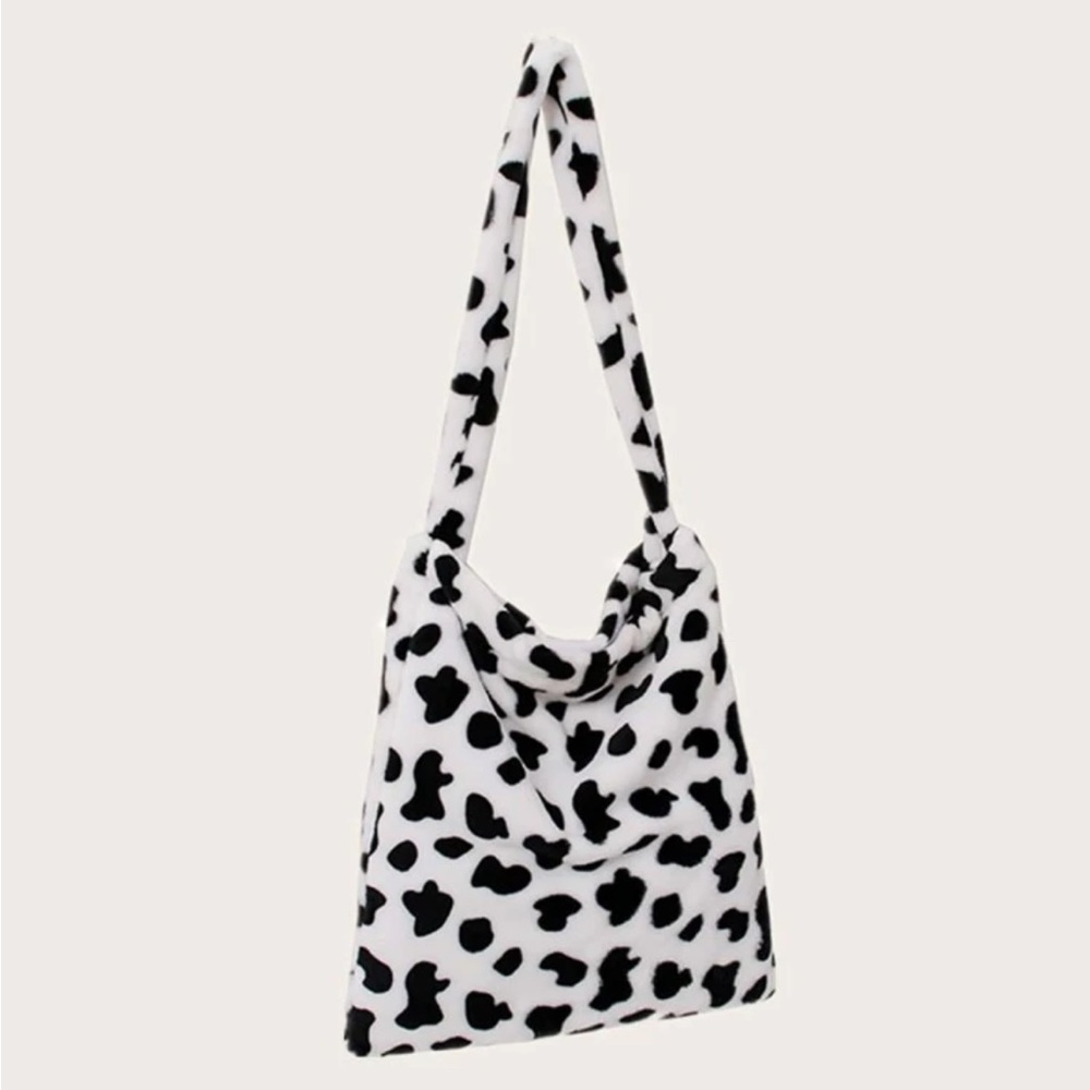 Soft Cow Print Tote Bag Never Used